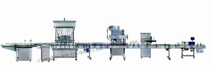 GZF-12L灌装线直列式装机、自动锁盖机、铝箔封口、贴标灌装线